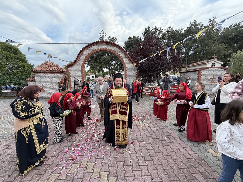 Υποδοχή Ιερού Λειψάνου του Αγίου Ραφαήλ στο Ξηροχώρι Θεσσαλονίκης