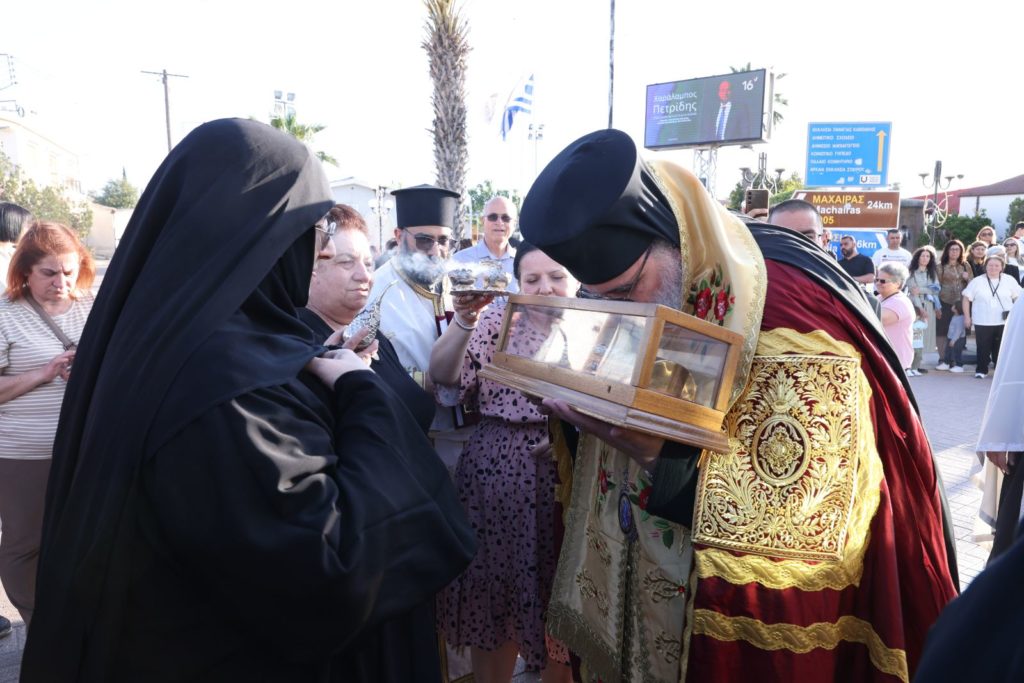 Υποδοχή Ιερού Λειψάνου του Αγίου Νεκταρίου στην Ιερά Μητρόπολη Ταμασού