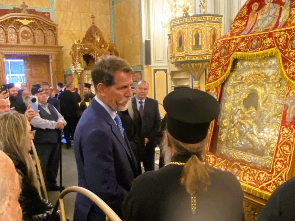 Μεσολόγγι: Ο Παύλος Ντε Γκρες προσκύνησε την Ιερά Εικόνα της Παναγίας «Άξιον Εστί»