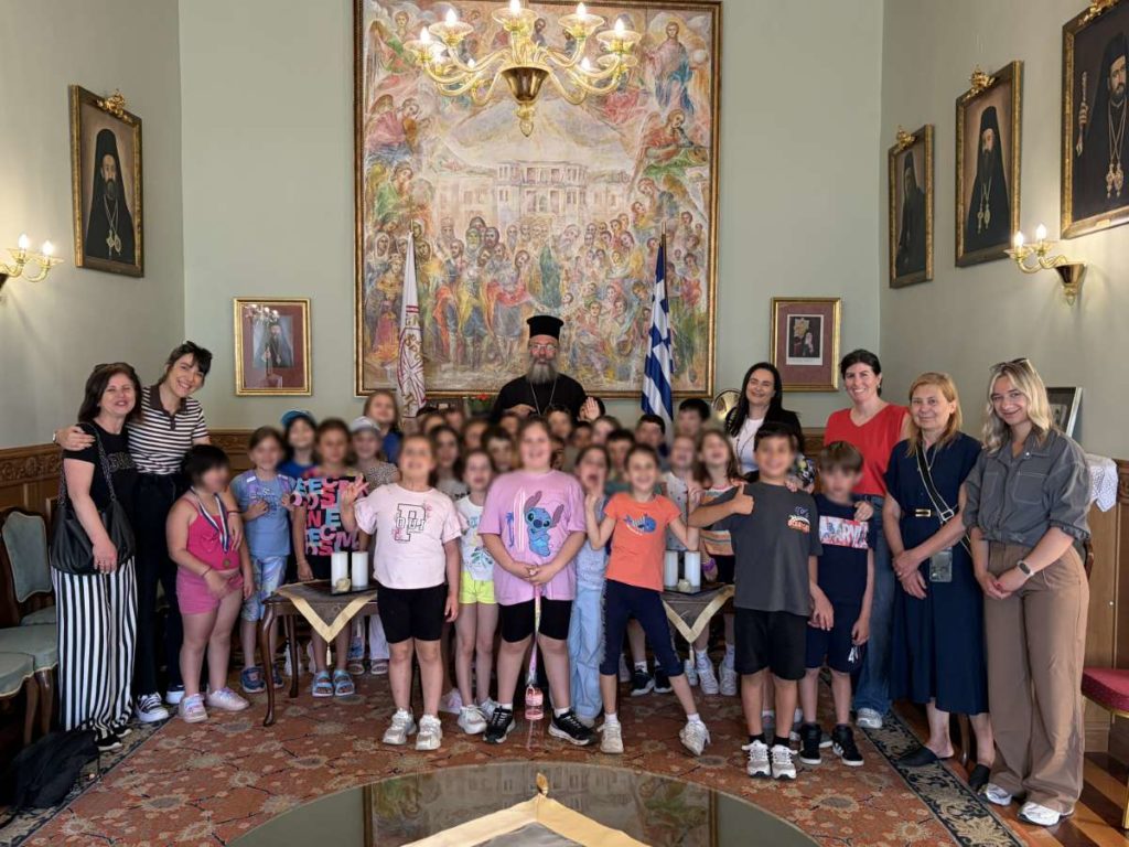 Επίσκεψη μαθητών του 13ου Δημοτικού Σχολείου Ρεθύμνου στον Μητροπολίτη Πρόδρομο