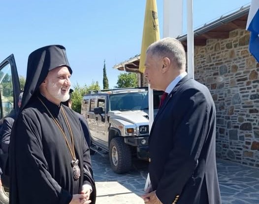 Ο Αρχιεπίσκοπος Αμερικής στον Πολιτικό Διοικητή του Αγίου Όρους
