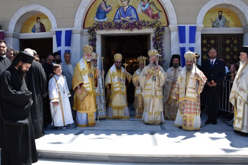 Με λαμπρότητα η πανήγυρη του Αγίου Ιωάννου του Ρώσου στη Μητρόπολη Χαλκίδος