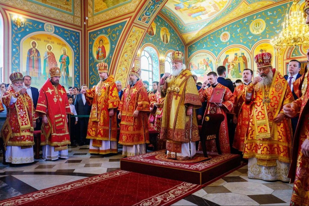Предстоятель Русской Церкви освятил храм преподобного Пимена Угрешского в Оренбурге