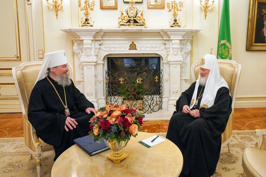 Святейший Патриарх Кирилл принял митрополита Сингапурского и Юго-Восточно-Азиатского Сергия