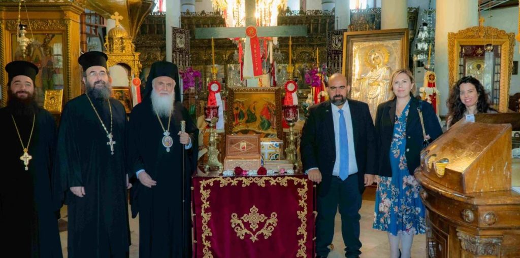 Ο Δήμαρχος Κυθήρων στην Ιερά Μητρόπολη Λήμνου