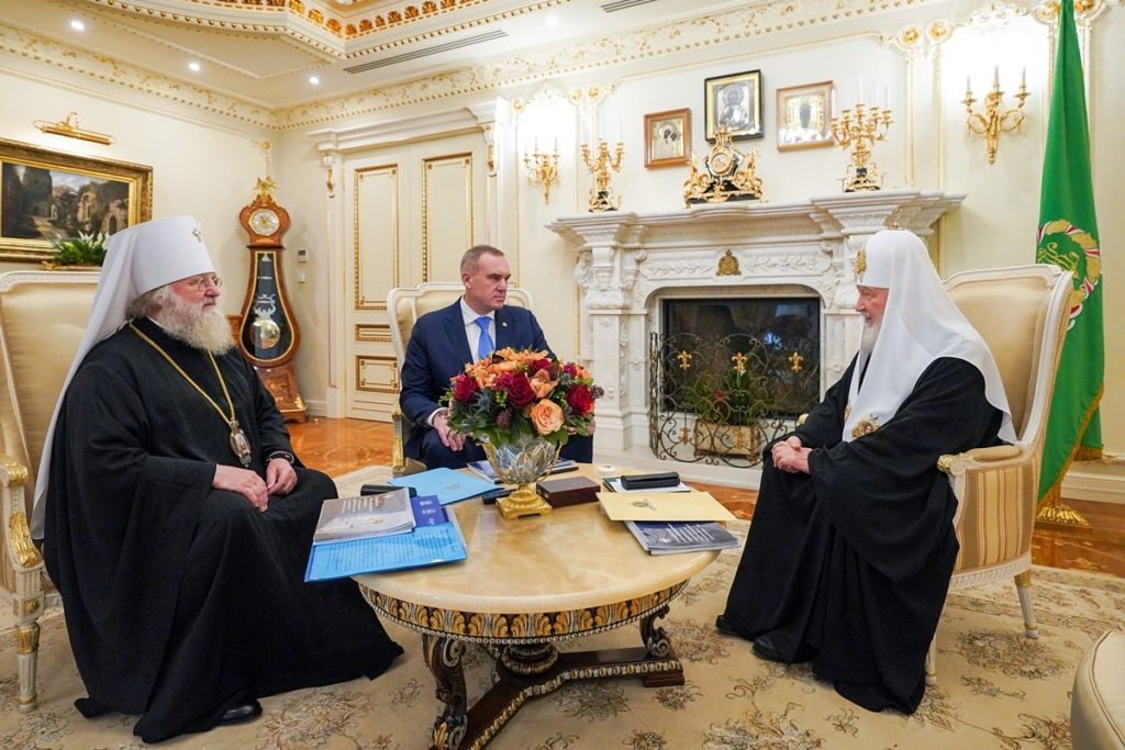 Святейший Патриарх Кирилл встретился с губернатором Ханты-Мансийского автономного округа — Югры и главой Ханты-Мансийской митрополии