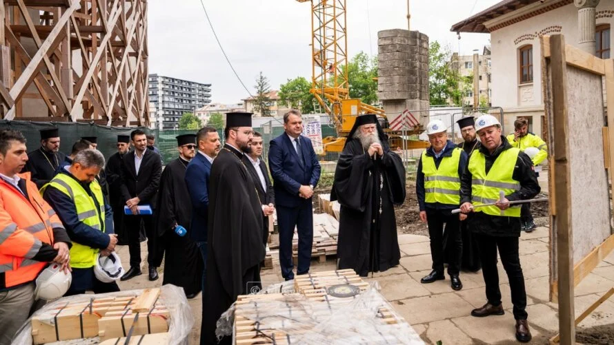 Ministrul interimar al Dezvoltării a vizitat Mănăstirea „Sfântul Ioan cel Nou”, aflată în restaurare