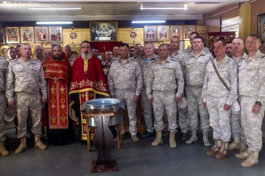 Представитель Русской Православной Церкви в Дамаске совершил богослужение на авиабазе Хмеймим в Сирии