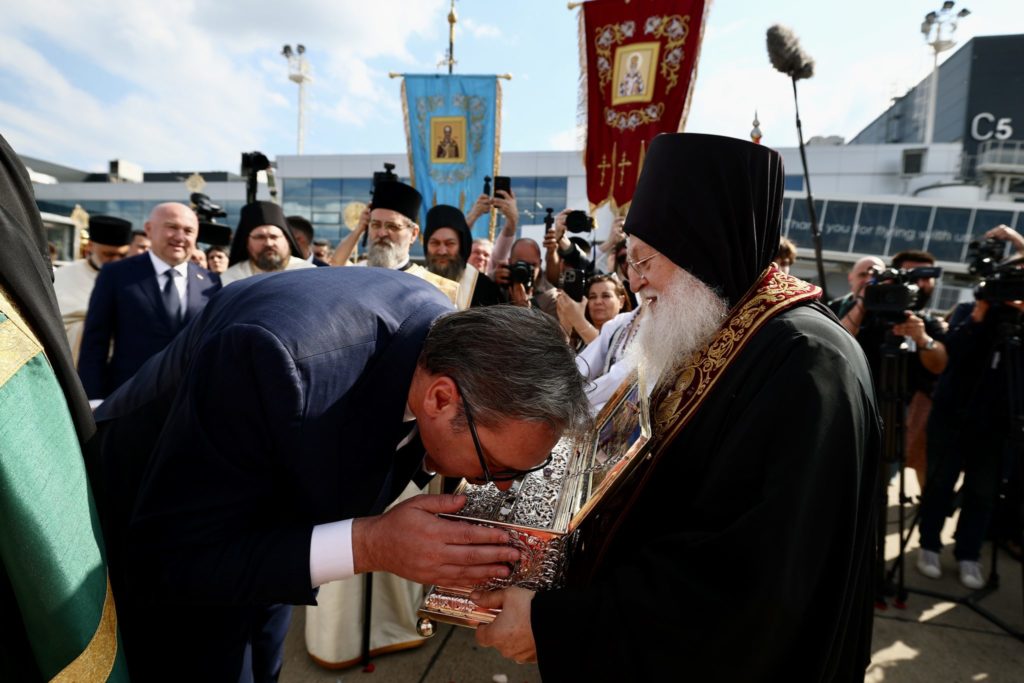 Βούτσιτς: Μεγάλη τιμή αλλά και ελπίδα για τη Σερβία η έλευση της Αγίας Ζώνης