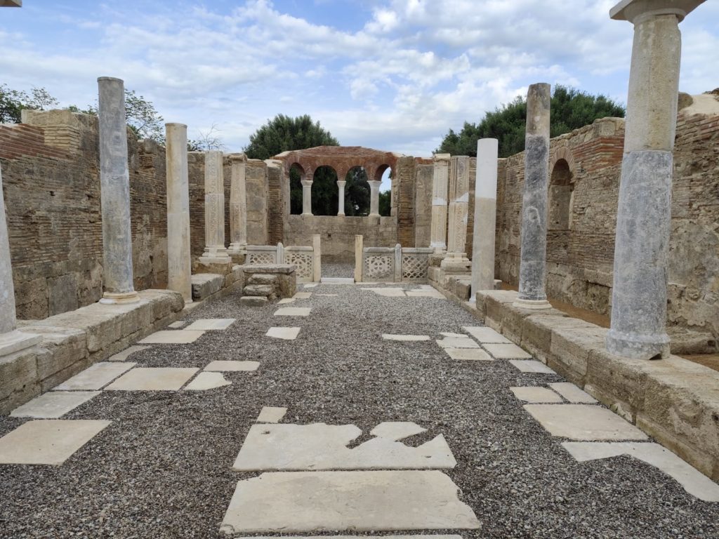 Εγκαινιάσθηκαν στον αρχαιολογικό χώρο της Αρχαίας Ολυμπίας έργα αποκατάστασης ρωμαϊκών μνημείων
