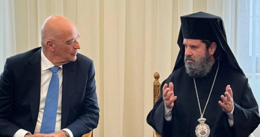 The Archbishop of Albania met with the Minister of National Defence of Greece