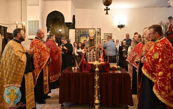 Архиерейска вечерня за празника на св. Терапонтий Софийски в столичния храм „Св. Петка“ Стара