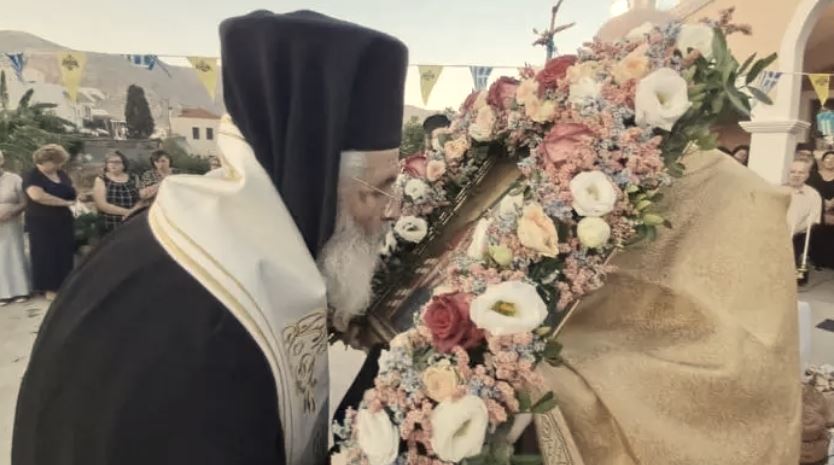 Αρχιερατικός Εσπερινός της εορτής μνήμης του Αγίου Λουκά του Ιατρού στην Κάλυμνο