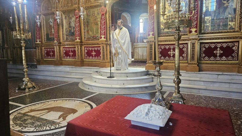 Θεία Λειτουργία και μνημόσυνο κατά την εορτή του Αγίου Κυρίλλου στην Καισαριανή