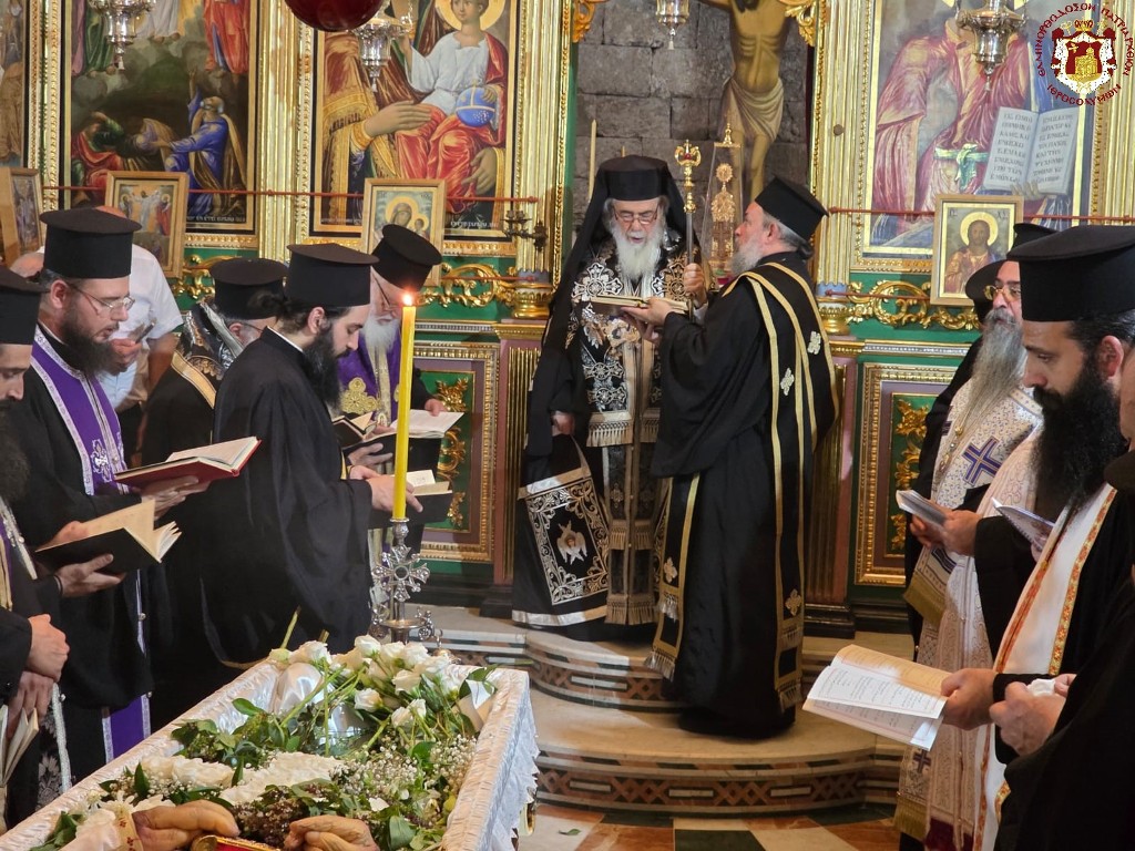The Funeral Service of the late Holy Sepulchre Archimandrite Hilarion, Hegumen of the Holy Monastery of the Transfiguration of the Saviour on Mount Tabor.