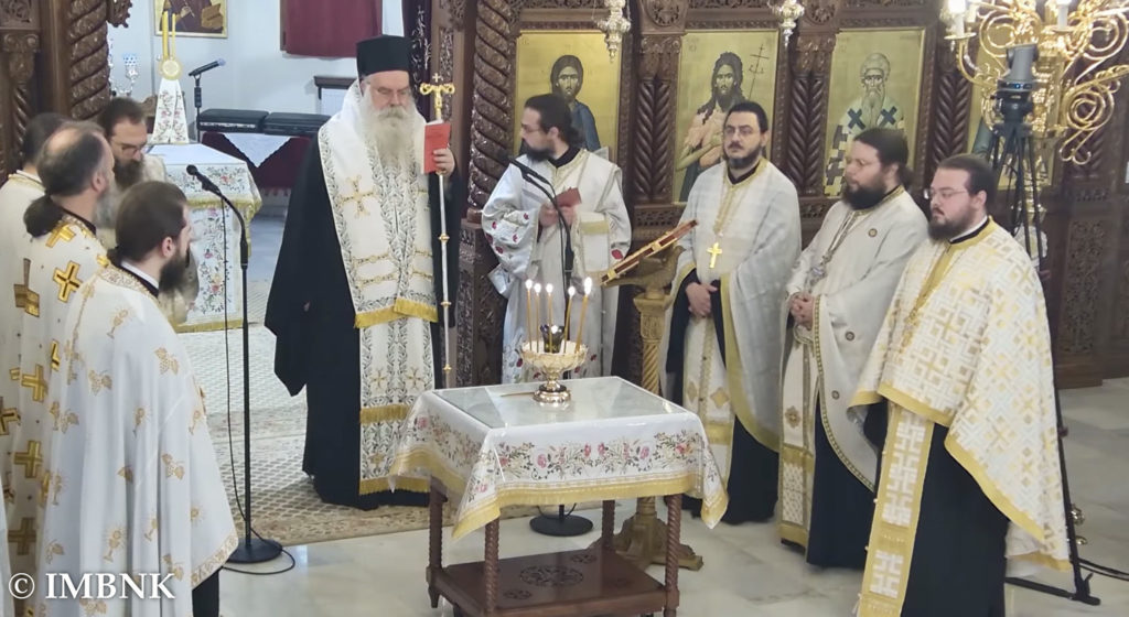 Ευχέλαιο ενώπιον της Ιεράς Εικόνας της Παναγίας του Όρους των Ελαιών στην Ιερά Μονή Παναγίας Δοβρά Βεροίας