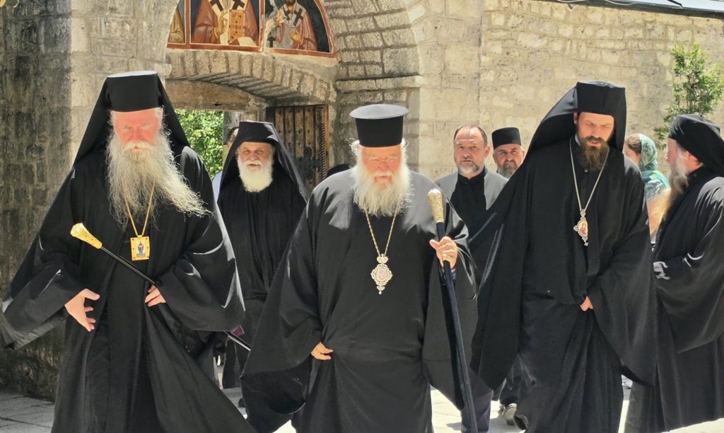 Επίσκεψη του Μητροπολίτη Κερκύρας στην Ιερά Μονή Τσέτινιε