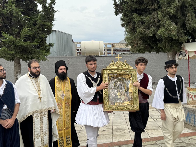 Υποδοχή της Παναγίας «Ρόδον το Αμάραντον» στη Νέα Ιωνία Βόλου
