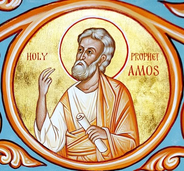 Profeti Amos. Apostujt Stefanai, Fortunati nga të 70-t. Oshënar Jeronimi. Oshënar Agustini i Iponës