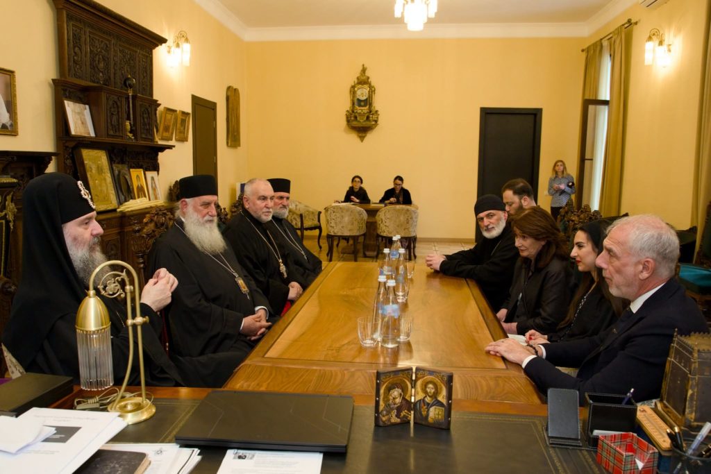 სრულიად საქართველოს კათოლიკოს-პატრიარქი იტალიის ელჩს შეხვდა