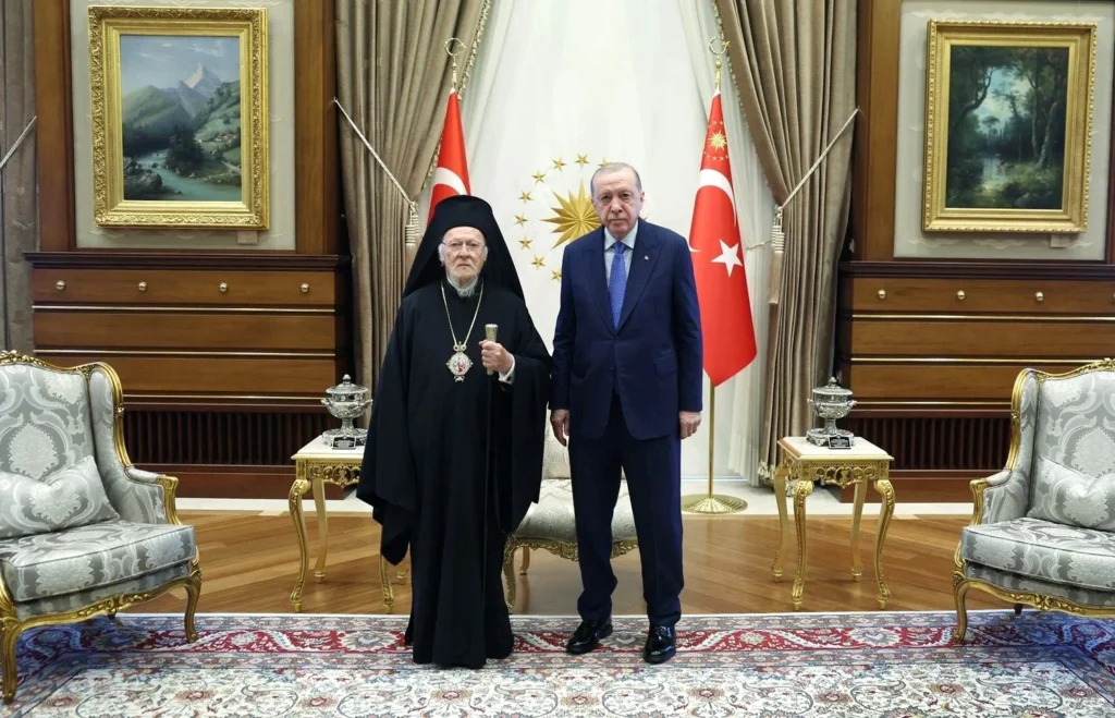 Ecumenical Patriarch Bartholomew meets with President Recep Tayyip Erdoğan; Theological School of Halki central topic of discussion