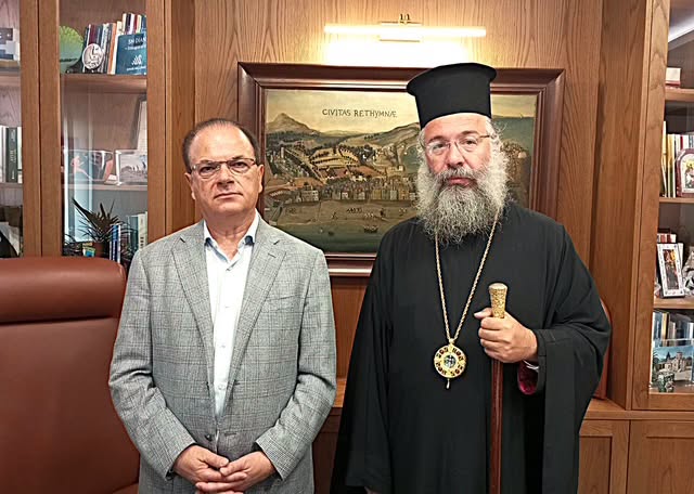 Στο πλευρό του Δήμου Ρεθύμνης ο Μητροπολίτης Πρόδρομος