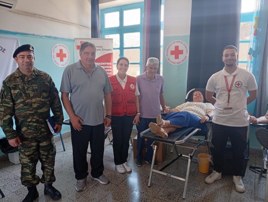 Ο Ελληνικός Ερυθρός Σταυρός υλοποίησε μεγάλη εθελοντική αιμοδοσία στην ακριτική Κάσο