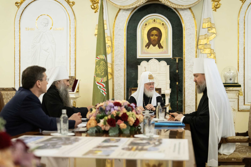 Святейший Патриарх Кирилл встретился с губернатором Нижегородской области и главой Нижегородской митрополии
