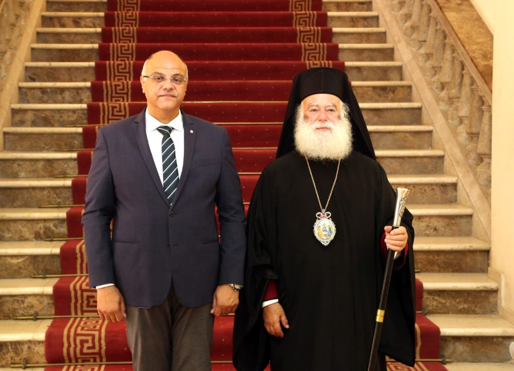 Τον Κυβερνήτη Αλεξανδρείας υποδέχθηκε ο Πατριάρχης Θεόδωρος