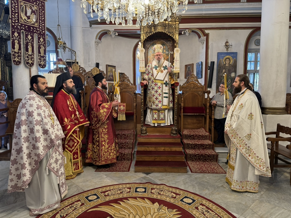 Κυριακή της Πεντηκοστής στον Μητροπολιτικό Ναό Αγίας Τριάδος Μυρίνης Λήμνου