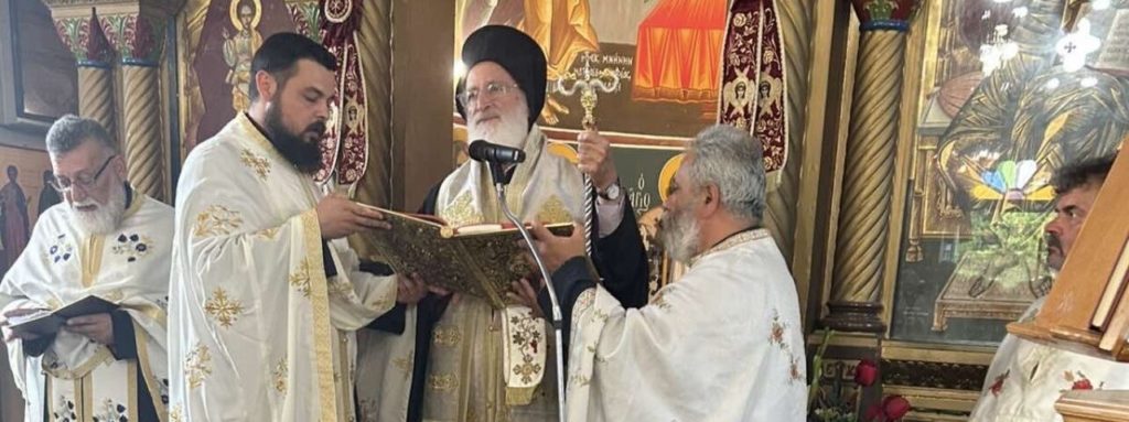 Εξόδιος ακολουθία μακαριστής Μαρίας Γκαμίλη στον Αρχάγγελο Ηρακλείου