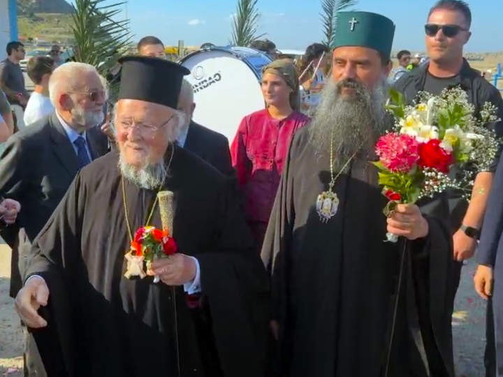 Θερμή υποδοχή στον Οικουμενικό Πατριάρχη και στον Πατριάρχη Βουλγαρίας στην Ίμβρο