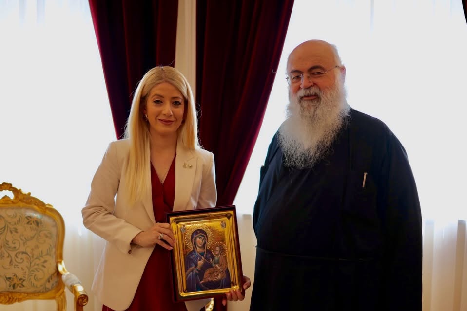Στον Αρχιεπίσκοπο Γεώργιο η Πρόεδρος της Κυπριακής Βουλής, Αννίτα Δημητρίου