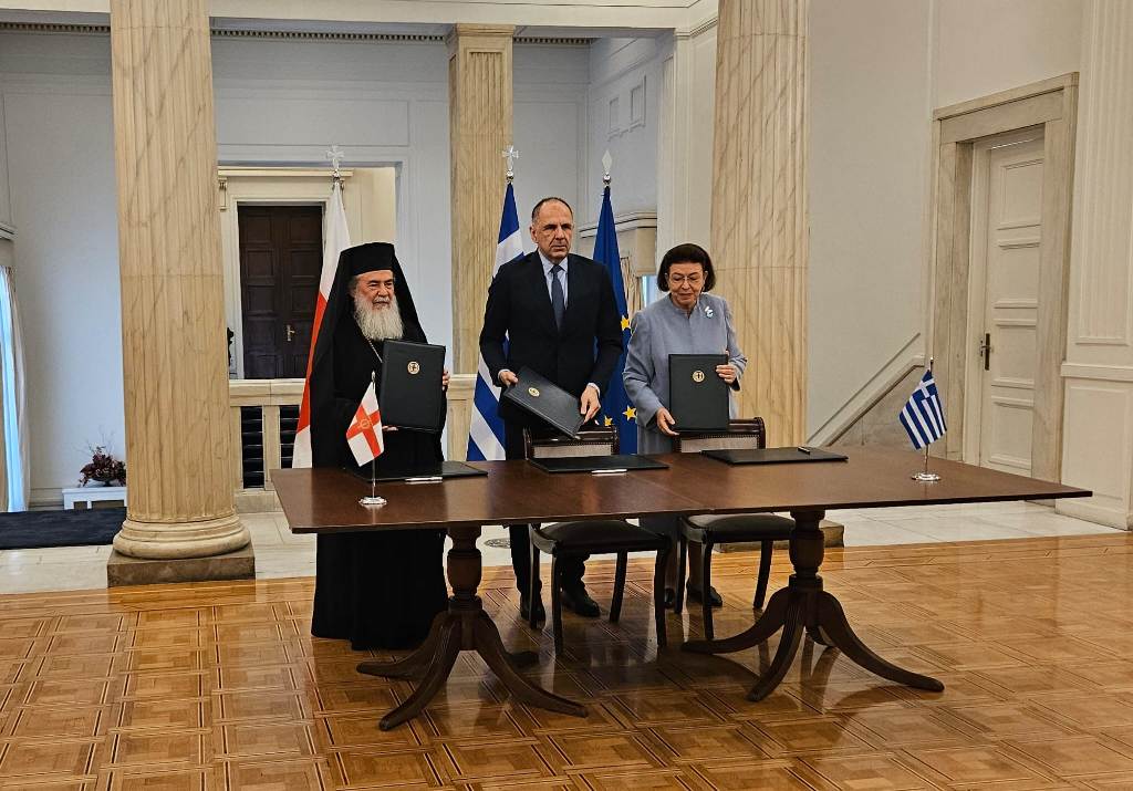 Patriarch of Jerusalem concludes visit to Athens