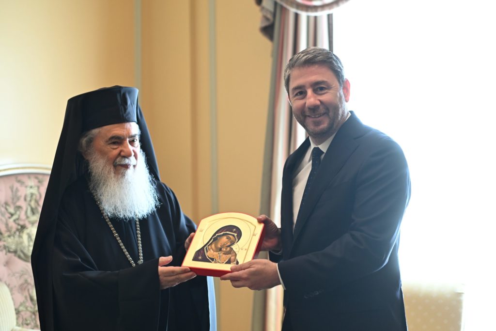 Ν. Ανδρουλάκης σε Πατριάρχη Ιεροσολύμων: Είμαστε στο πλευρό σας για την προστασία των δικαιωμάτων του Πατριαρχείου