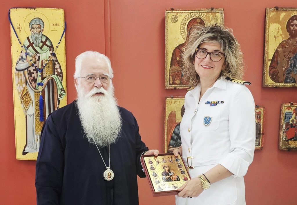 Επίσκεψη της νέας Λιμενάρχου Βόλου στον Μητροπολίτη Δημητριάδος