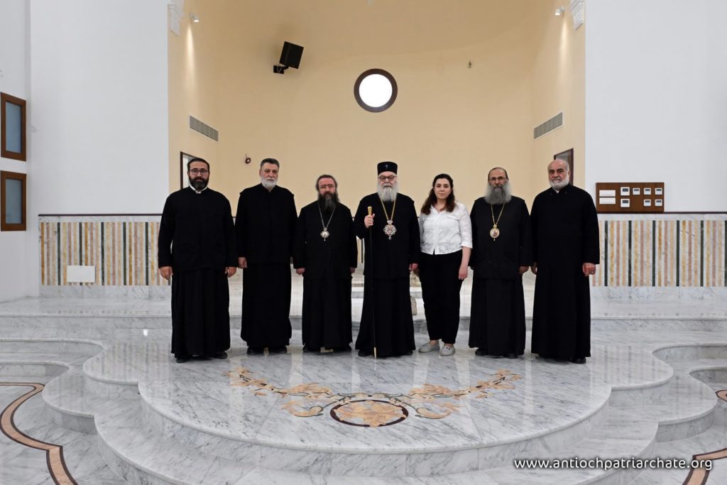 Ο Πατριάρχης Αντιοχείας επιθεώρησε τις εργασίες στον Ναό του Προφήτη Ηλία στη Δαμασκό