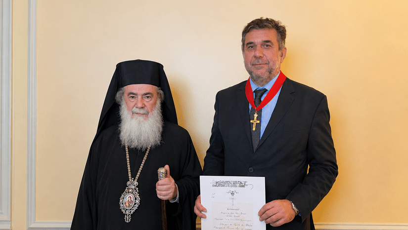 Αναγόρευση του Καθηγητή Σπύρου Βλαχόπουλου σε «Σταυροφόρο του Τάγματος των Ορθοδόξων Σταυροφόρων του Παναγίου Τάφου»