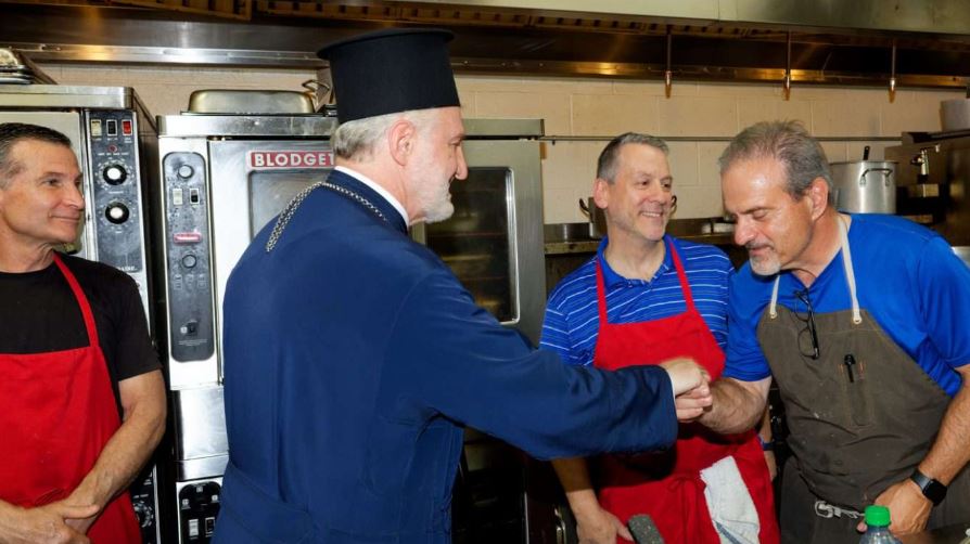 Archbishop Elpidophoros visits Rocky River, Ohio Greek festival
