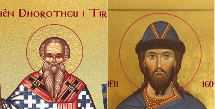 Hierodëshmor Dhorotheu i Tirës. Igori, mbret i Kievit. Plutarku i Qipros