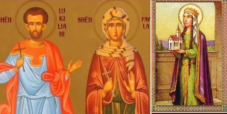 Dëshmorët Lukiliani, Pavla dhe 4 fëmijët. Mbretëresha Klotilda. Oshënar Kevin i Irlandës. Dëshmor Komini