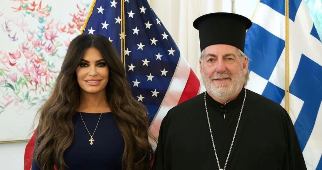 Archbishop Nikitas Meets the United States Ambassador to Greece in Athens