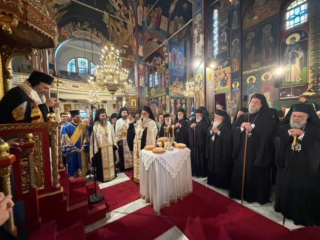 Ο Μητροπολίτης Φλωρίνης στα ονομαστήρια του Μητροπολίτου Νέας Κρήνης και Καλαμαριάς Ιουστίνου