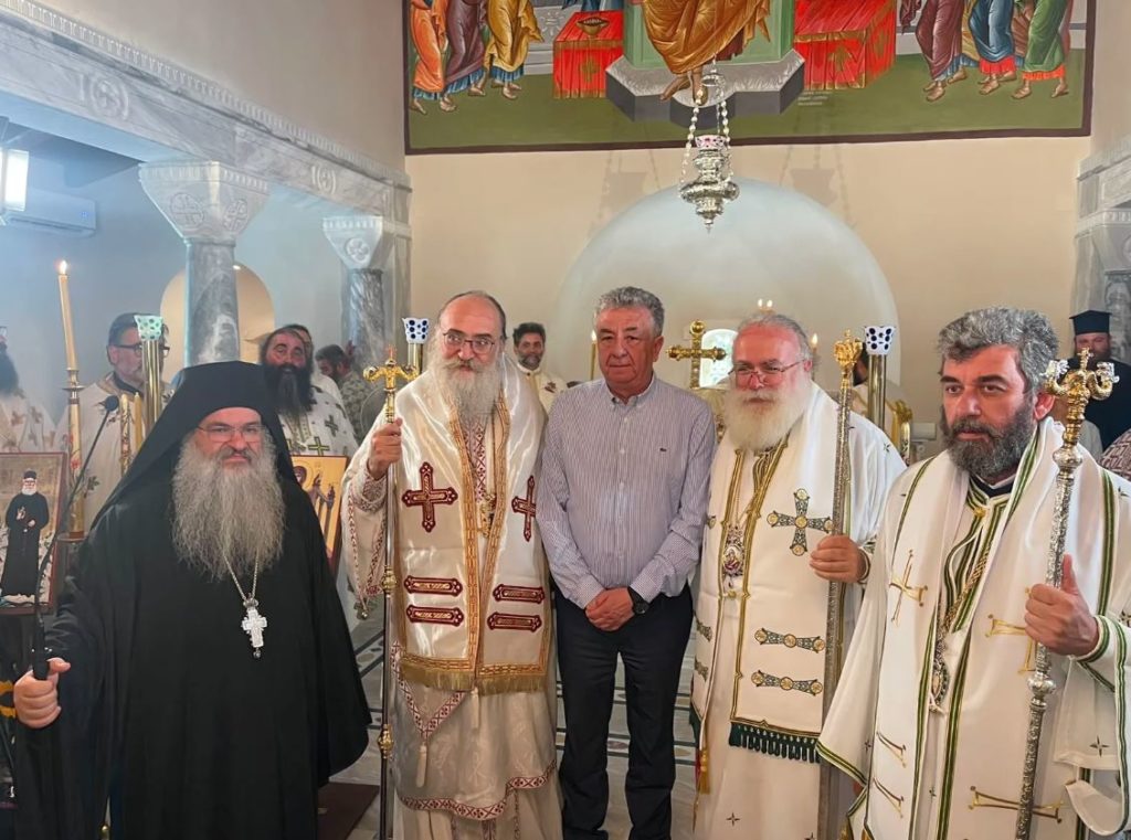 Στα Θυρανοίξια του Καθολικού στη Μονή Κουδουμά ο Περιφερειάρχης Κρήτης Σταύρος Αρναουτάκης