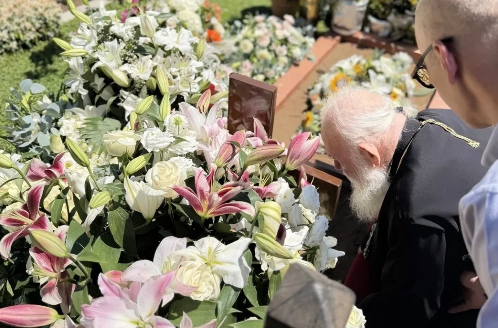 Archbishop Ieronymos of Athens and All Greece visits the grave of Saint Paisios in Souroti, Thessaloniki