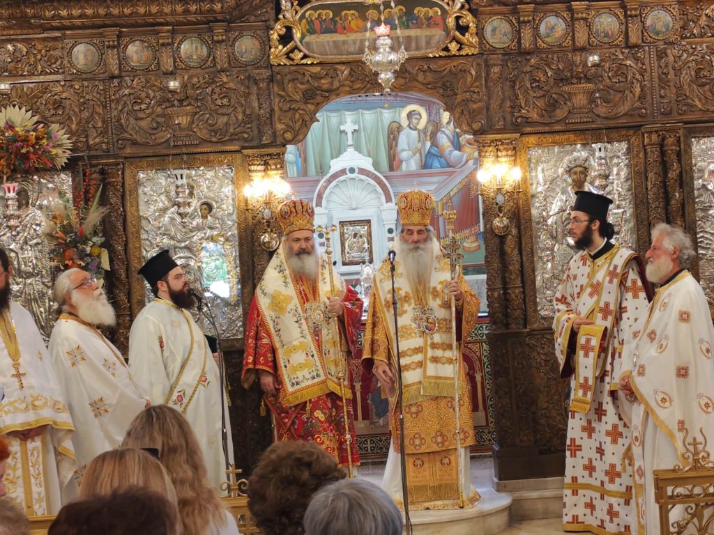Ευλαβικός αίνος για την Αγιομάρτυρα της ορθοδοξίας μας Αγία Παρασκευή στον ομώνυμο ναό της στην Καλλίπολη Πειραιώς