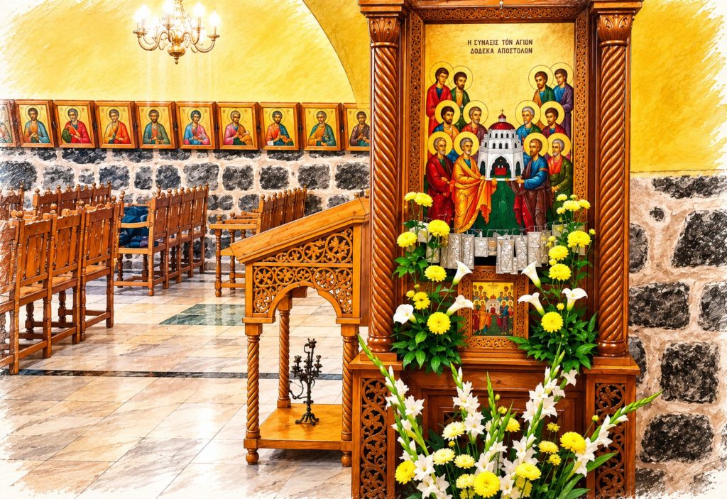 The Feast of the Synaxis of the Twelve Apostles in Tiberias