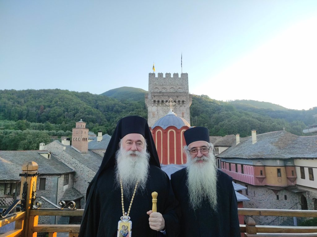 Ο Μητροπολίτης Κορίνθου στην Ιερά Μονή Καρακάλλου Αγίου Όρους