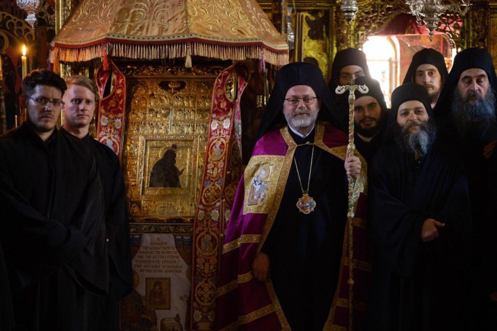Ο Μητροπολίτης Σελευκείας στην πανηγυρίζουσα Ι.Μ. Διονυσίου Αγίου Όρους