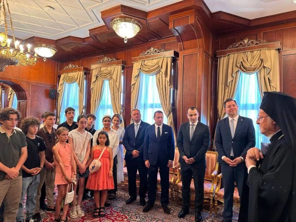 Παιδιά από τη Γεωργία επισκέφθηκαν τον Οικουμενικό Πατριάρχη